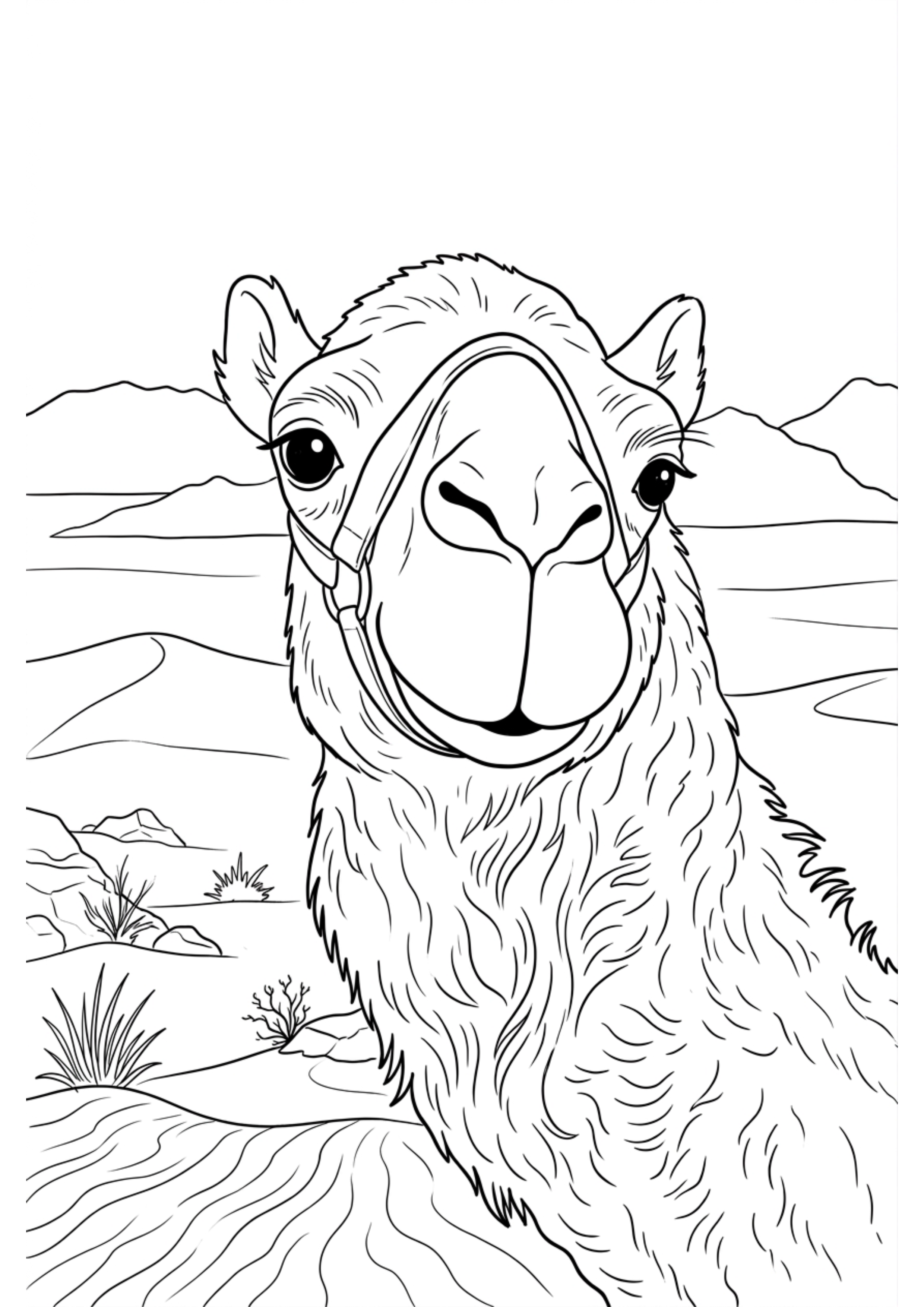 Coloriage : Dromadaire